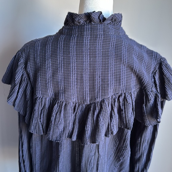 LoveShackFancy button down ruffle top XS - Picture 8 of 11